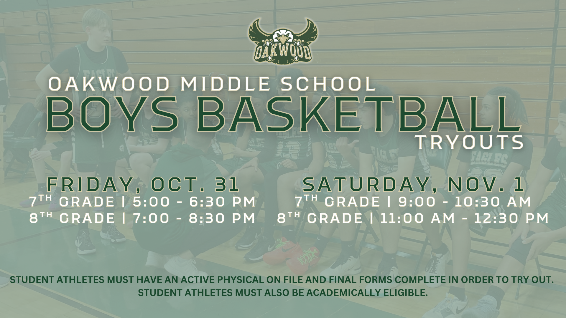 Oakwood Boys Basketball Tryouts 2025